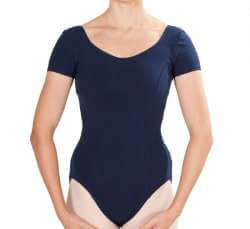 Capezio CC420 Body manica corta nero XS - miniatura